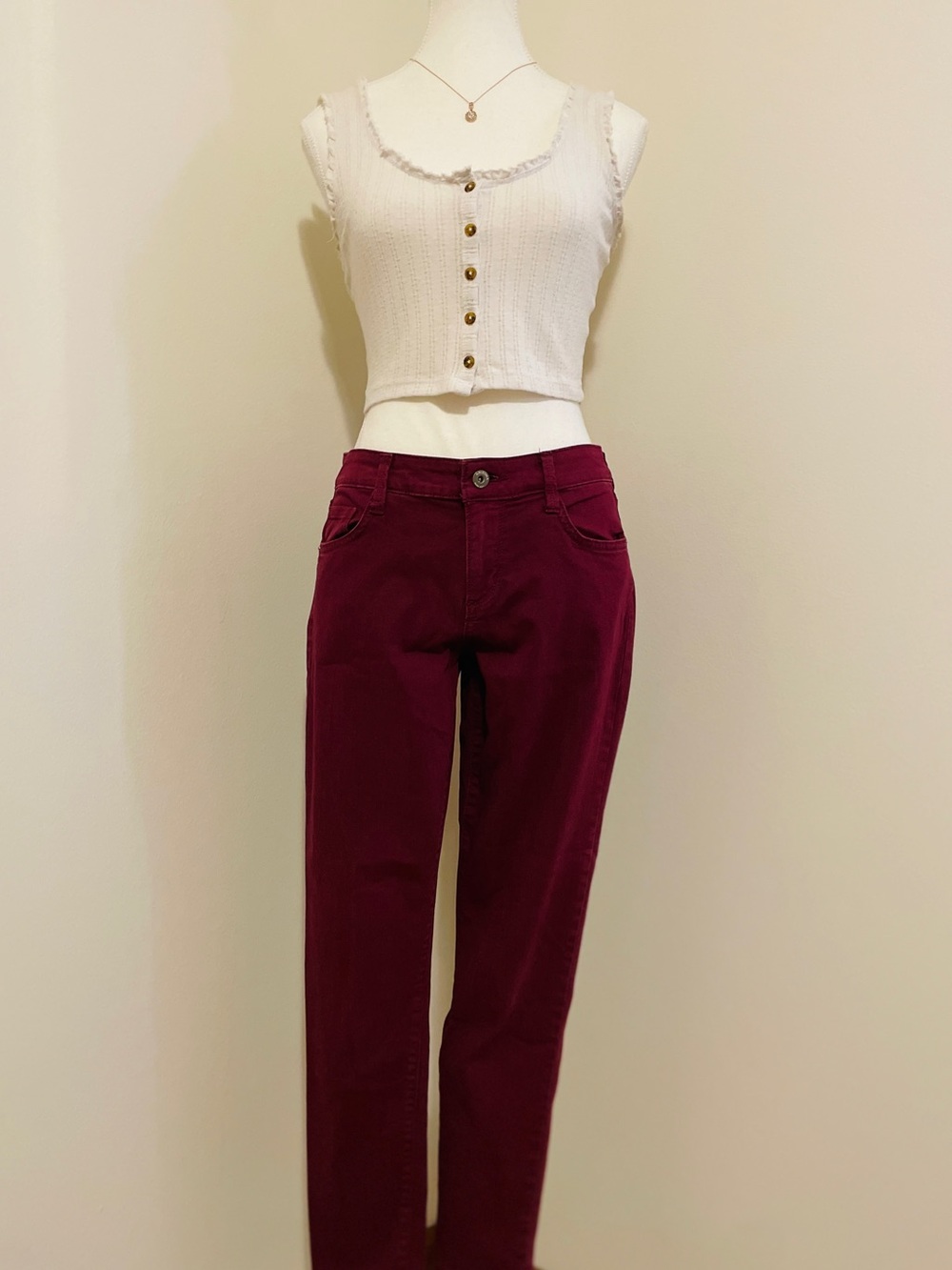 |Arizona Jean Co| Women’s Maroon Skinny Jeans